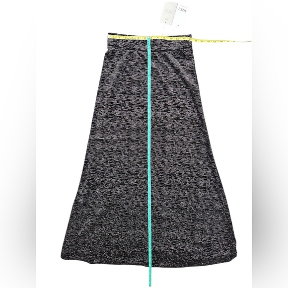 MISA LOS ANGELES Ekat Knit Maxi Skirt Black Velvet Sparkle Size Small $340 NWT - Picture 10 of 14